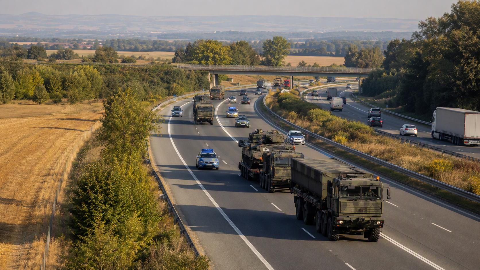 Přes Česko směřují alianční jednotky na severovýchod, stát čelí i zesíleným hybridním hrozbám